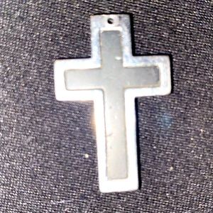 Men’s Things Remembered Dog Tag Necklace Cross Charm Stainless Steel